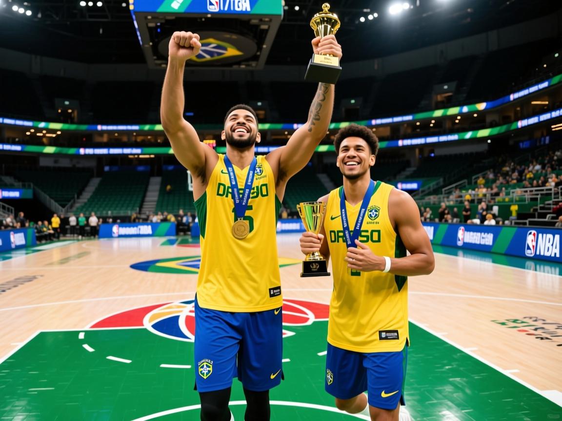 巴西队队员突围夺标，喜上眉梢  第4张